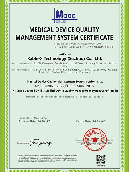 ISO13485证书 英文
